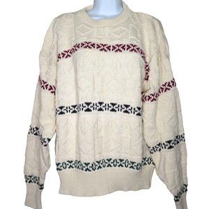 Lake Harmony Rowing Club Cotton Pullover Sweater Mens L Vintage 90s Made in USA